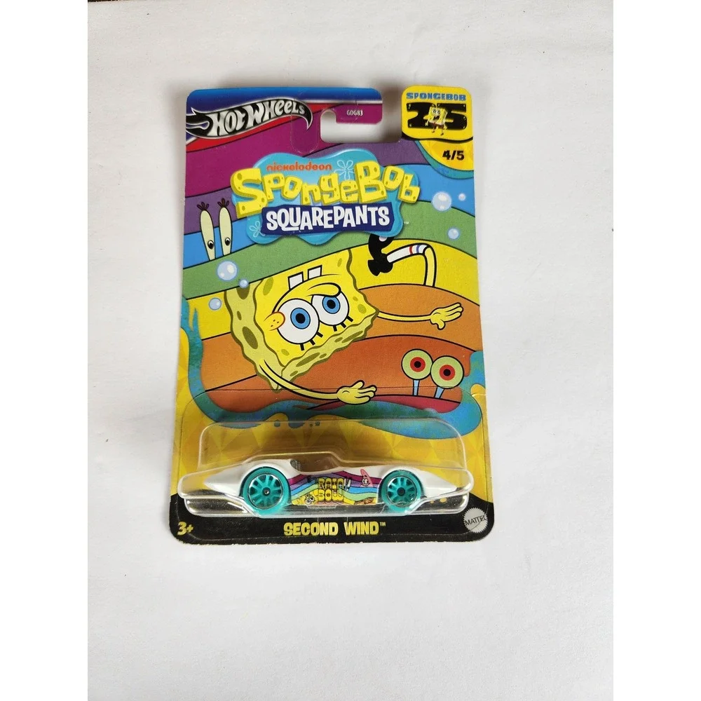 Hot Wheels SpongeBob SquarePants 25th Anniversary Set of 3 Pony-Up Second Wind